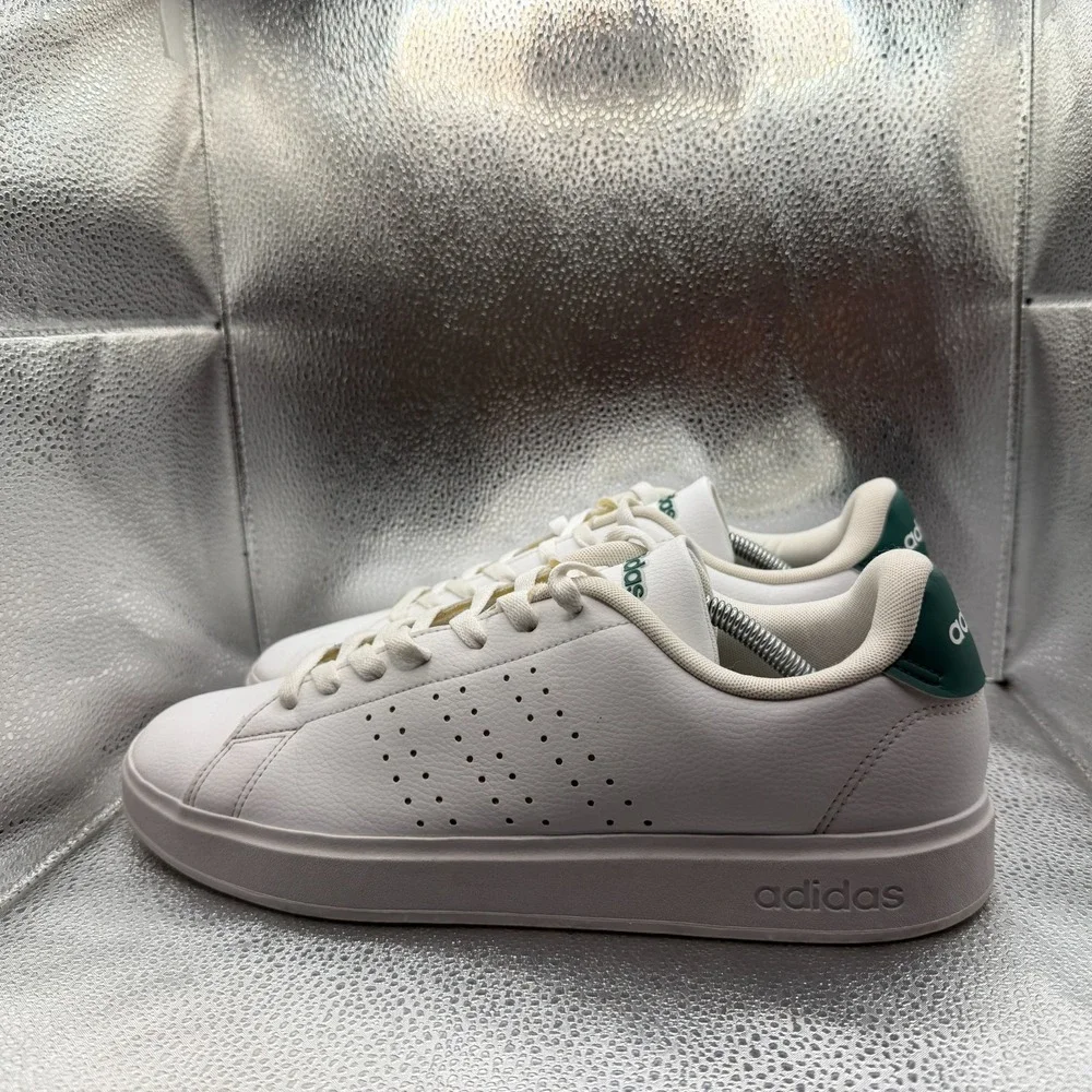 Size 12 Adidas Advantage 2.0‎ White Mens Lace-Up Running Sport Sneaker IG9166